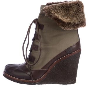 Tory Burch Fairfax Wedge Boots